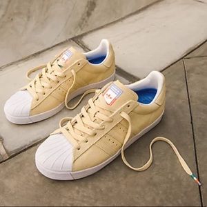 NEW! Adidas Superstar Vulc Adv in Pastel Yellow